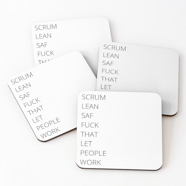 Item preview, Scrum Lean SAF Fuck That Let People Work designed and sold by trendingatees.