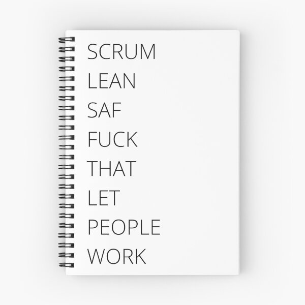 Item preview, Scrum Lean SAF Fuck That Let People Work designed and sold by trendingatees.