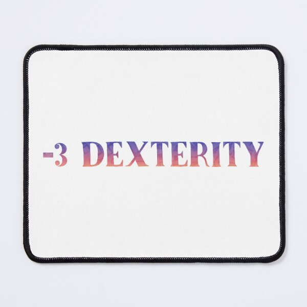 Item preview, -3 Dexterity DND Sticker designed and sold by Crystall1z3d.