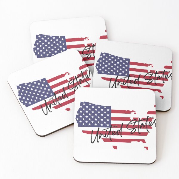 Item preview, USA Flag Map designed and sold by luckykobi.