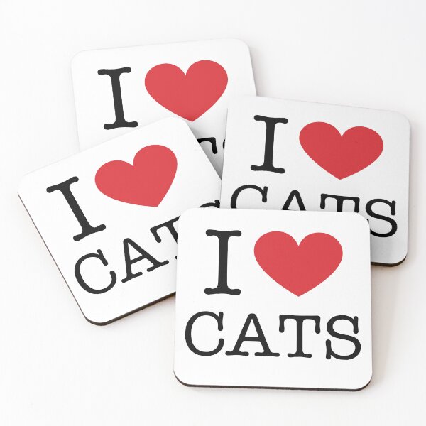 Item preview, I Love Cats - I Heart Cats designed and sold by AleksanderLamek.