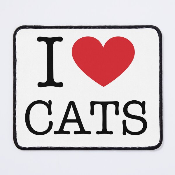 Item preview, I Love Cats - I Heart Cats designed and sold by AleksanderLamek.