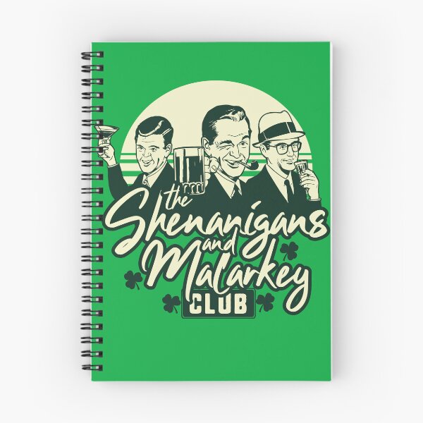 Item preview, St. Patrick's Day Men's Shenanigans and Malarkey Drinking Pub Irish designed and sold by Nerd Shizzle.