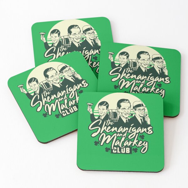 Item preview, St. Patrick's Day Men's Shenanigans and Malarkey Drinking Pub Irish designed and sold by Nerd Shizzle.