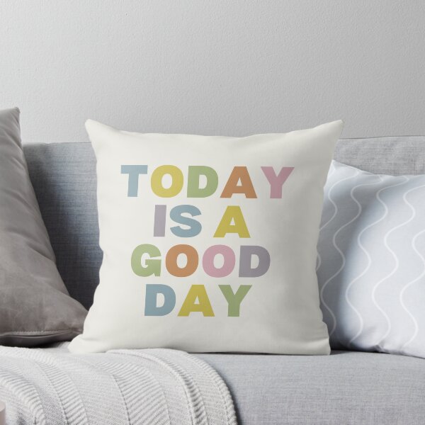 Item preview, 'Today Is A Good Day' Cream & Colourful, Positive, Good Vibes, Home, Lounge & Office Motivation & Inspirational designed and sold by DailyDrive.