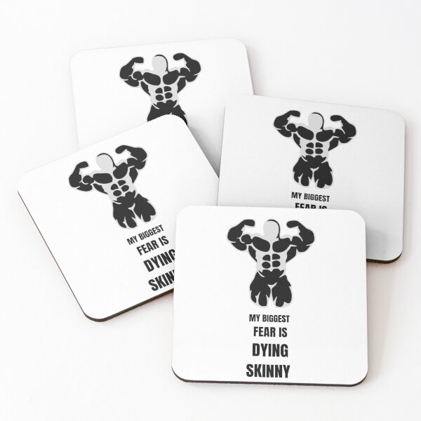 Item preview, MY BIGGEST FEAR IS DYING SKINNY FUNNY GYM DESIGN designed and sold by Ds.