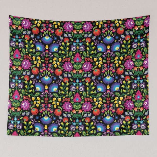 Item preview, Black Wycinanki folklore pattern designed and sold by FK-UK.
