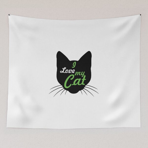Item preview, I love my Cat funny cat face  designed and sold by K-Klub.