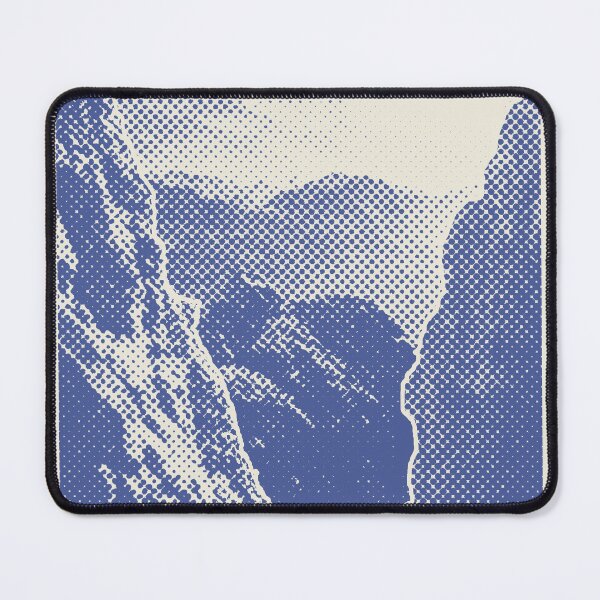 Item preview, Halftone Vintage Mountain Risograph print designed and sold by Crystall1z3d.