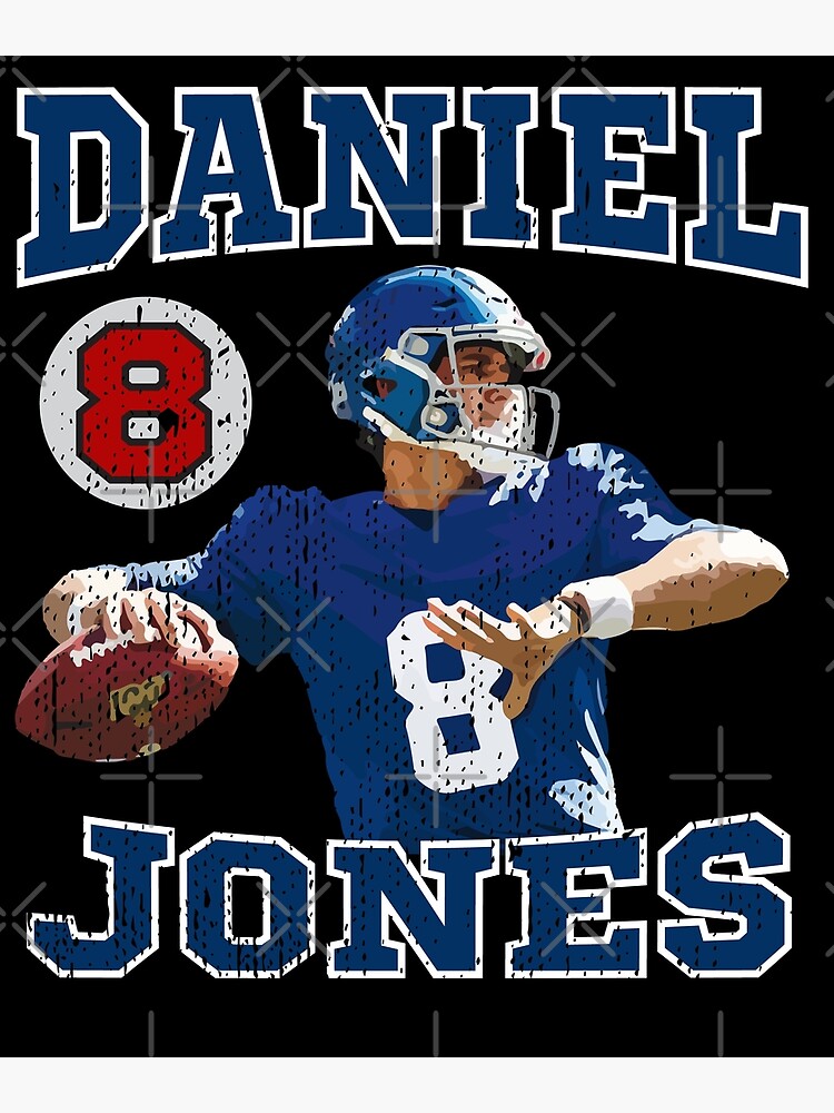 Daniel Jones Football Paper Poster Giants - Daniel Jones - Sticker