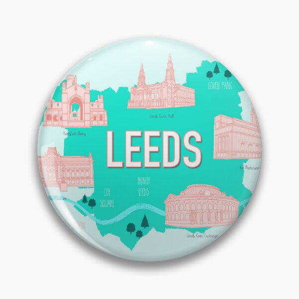 Item preview, Leeds (West Yorkshire, England, UK) Illustrative Map designed and sold by Adam Regester.