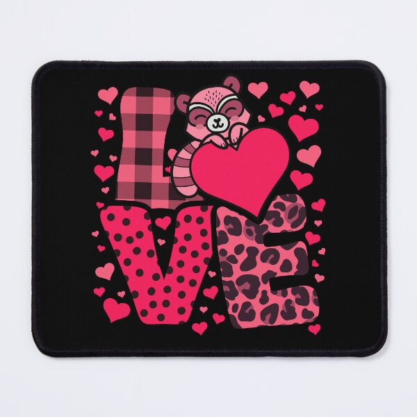 Item preview, Cute Kawaii Valentine Raccoon Love Hearts Valentines Day designed and sold by JokeGysen.
