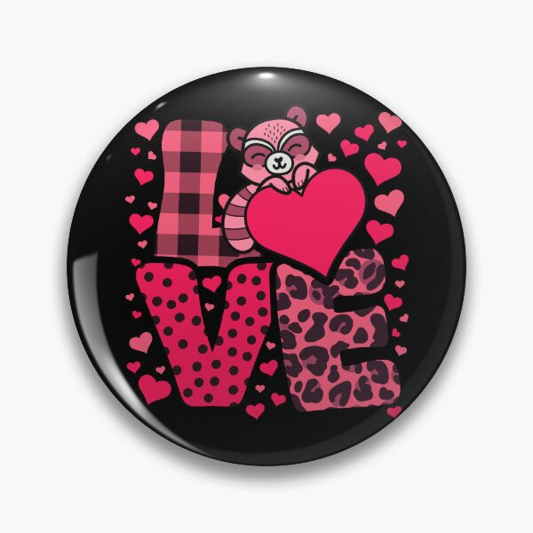 Item preview, Cute Kawaii Valentine Raccoon Love Hearts Valentines Day designed and sold by JokeGysen.