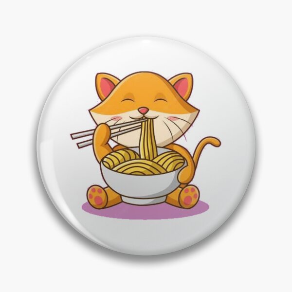 Aperçu de l'œuvre Chat qui mange des spaghettis créée et vendue par Createwithstyle.