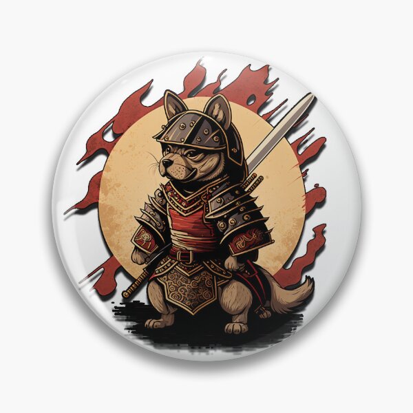 Item preview, samurai dog designed and sold by Imparable.
