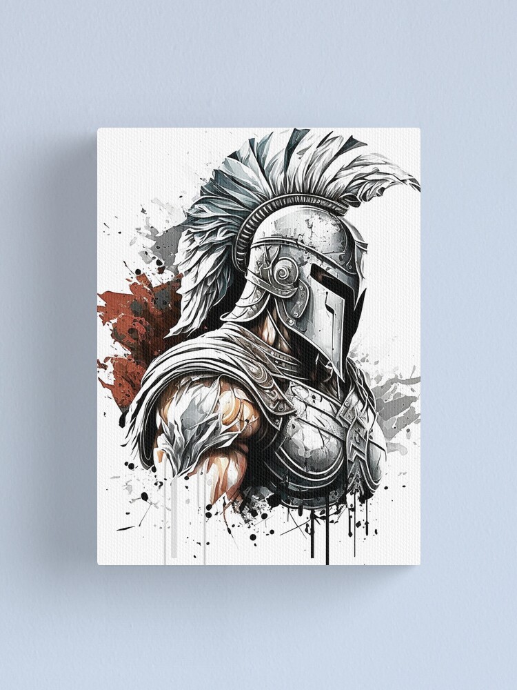 Canvas Spartan Warrior Wall Art Unleashing the Spirit of the - Etsy