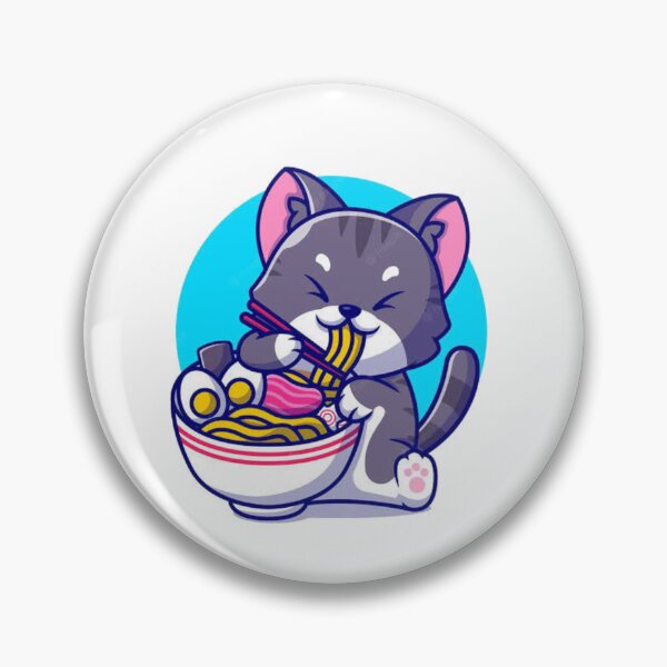 Aperçu de l'œuvre Chat qui mange des spaghettis créée et vendue par Createwithstyle.