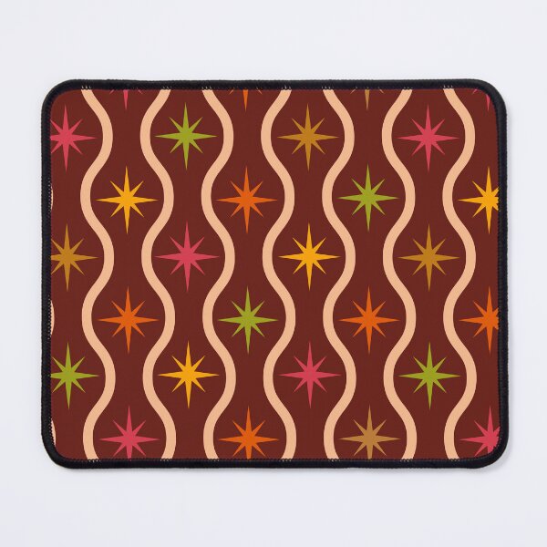 Item preview, Colorful Mid Century Retro starbursts Pattern with ogee ovals shapes  designed and sold by Yasminepatterns .