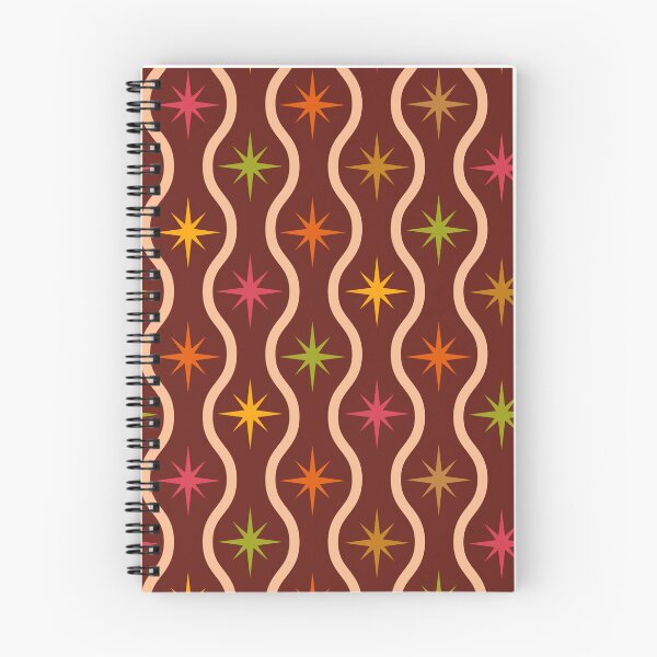 Item preview, Colorful Mid Century Retro starbursts Pattern with ogee ovals shapes  designed and sold by Yasminepatterns .