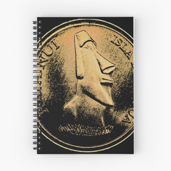 Item preview, Easter Island Head 2000 peso coin yellow designed and sold by Hammered Time.