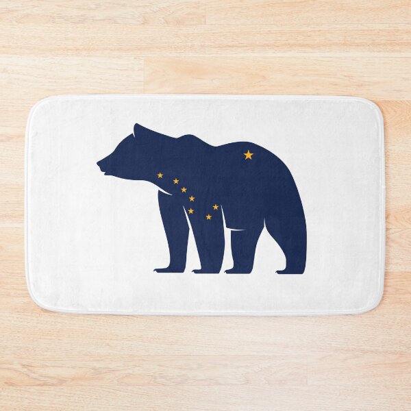Item preview, Alaska Themed Bear Silhouette - State Flag designed and sold by hijackhippo.