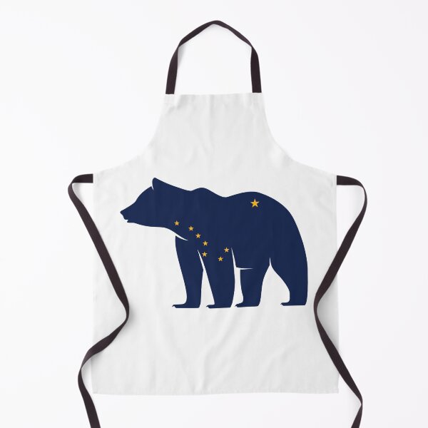 Item preview, Alaska Themed Bear Silhouette - State Flag designed and sold by hijackhippo.