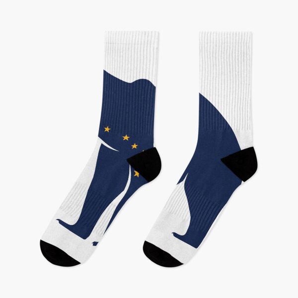Item preview, Alaska Themed Bear Silhouette - State Flag designed and sold by hijackhippo.