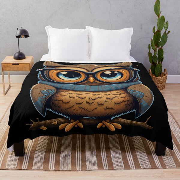 Item preview, Owl You Need is Style - Cute Owl with Glasses designed and sold by Johnsdesigns1.