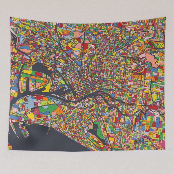 Item preview, Melbourne Map - Mosaic - 2023 Colors designed and sold by HomeCities.
