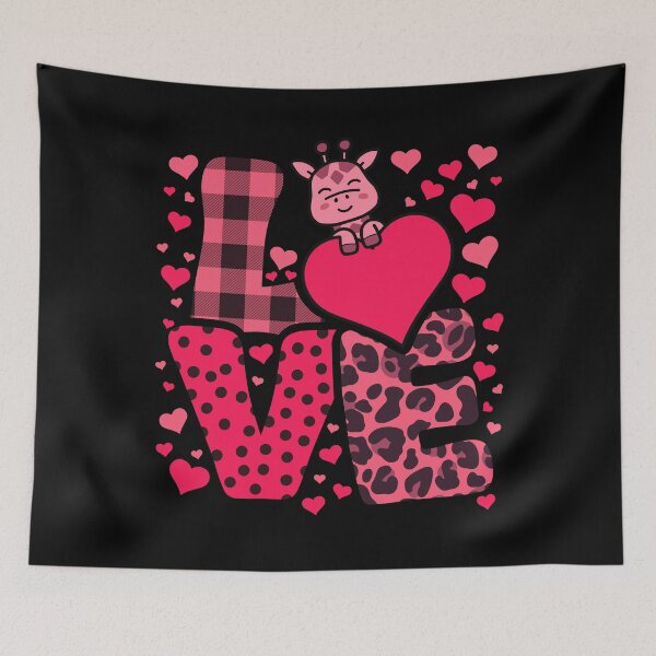 Item preview, Cute Kawaii Valentine Giraffe Love Hearts Valentines Day designed and sold by JokeGysen.