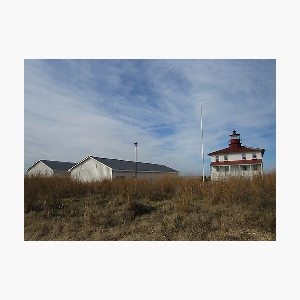Point Lookout Light House and Sheds 002 Photographic Print