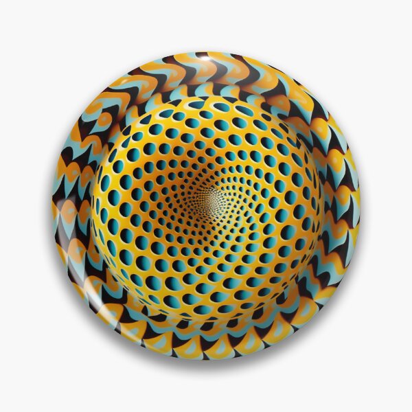 Item preview, Geometric ornament in hypnotic style. Gold hypnotic pattern. designed and sold by Patternomania.