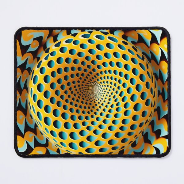 Item preview, Geometric ornament in hypnotic style. Gold hypnotic pattern. designed and sold by Patternomania.