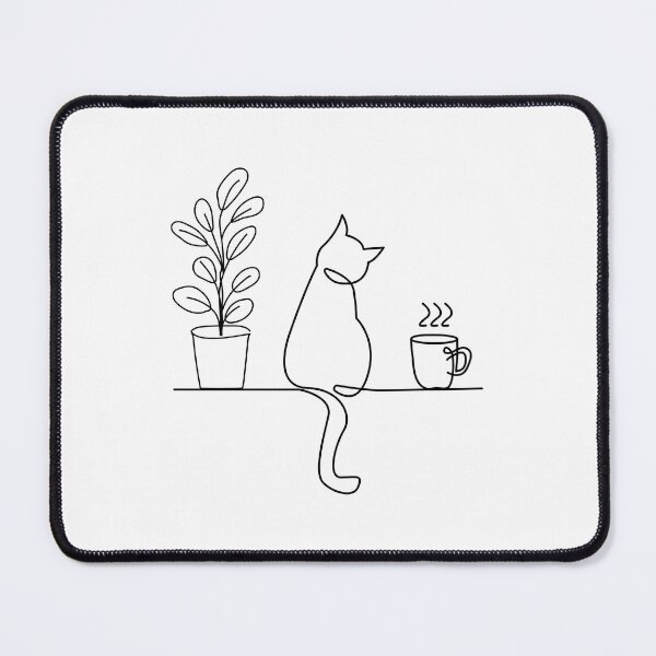 Item preview, Coffee Plant Cat For Coffee & Cat Lovers Gardening Lineart designed and sold by Designer-Girl.