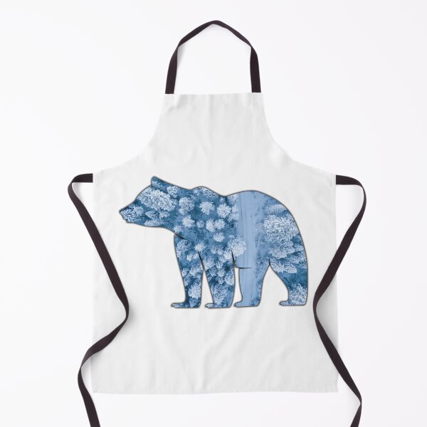 Item preview, Alaska Themed Bear Silhouette - Winter Woods designed and sold by hijackhippo.