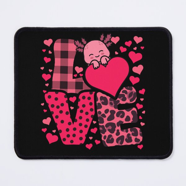 Item preview, Cute Kawaii Valentine Axolotl Love Hearts Valentines Day designed and sold by JokeGysen.