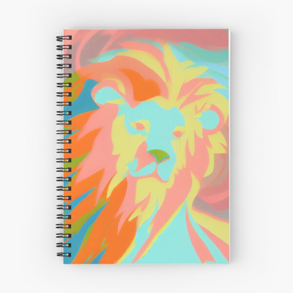 Item preview, a painting of a lion with a blue background, an airbrush painting designed and sold by Onoiko.