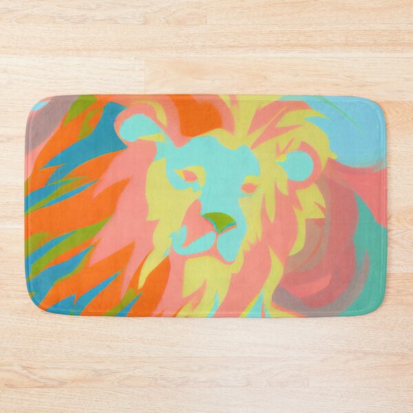 Item preview, a painting of a lion with a blue background, an airbrush painting designed and sold by Onoiko.