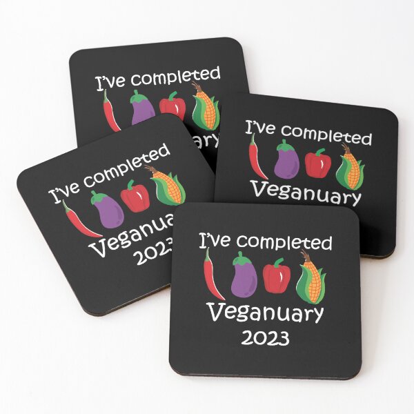Item preview, Completed veganuary 2023 with vegetables design designed and sold by EmeraldeaArt.