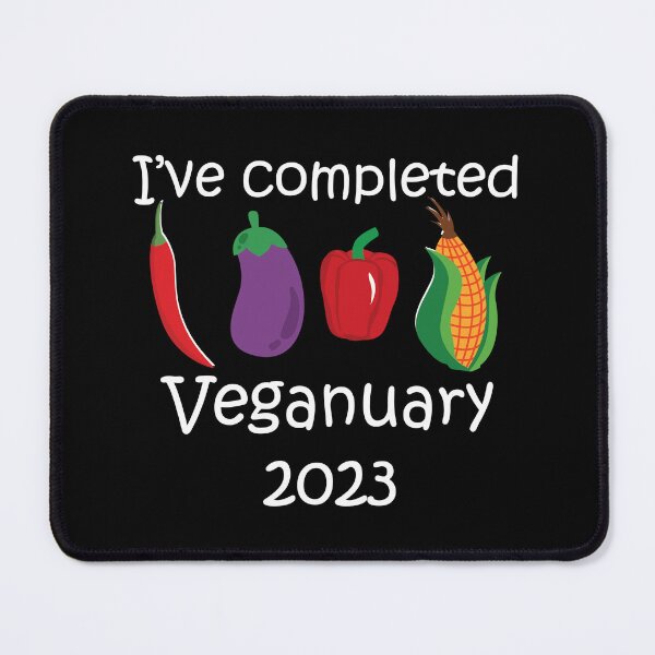 Item preview, Completed veganuary 2023 with vegetables design designed and sold by EmeraldeaArt.