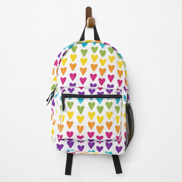 Item preview, Rainbow Hearts Pattern designed and sold by EllieNewburyArt.