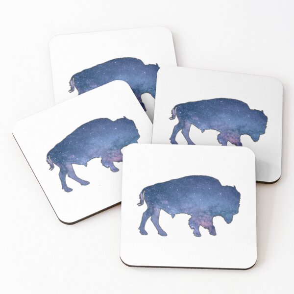 Item preview, Alaska Themed Bison Silhouette - Starry Sky designed and sold by hijackhippo.