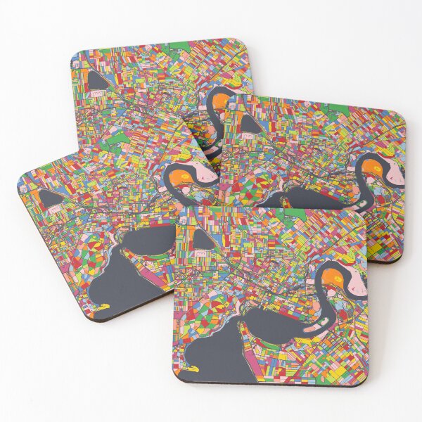 Item preview, Perth Map - Mosaic - 2023 Colors designed and sold by HomeCities.