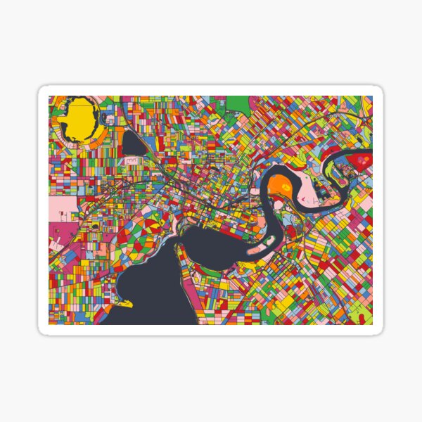 Item preview, Perth Map - Mosaic - 2023 Colors designed and sold by HomeCities.