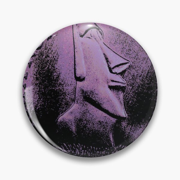 Artikelvorschau, Easter Island Head 2000 peso coin blue entworfen und verkauft von Hammered Time.