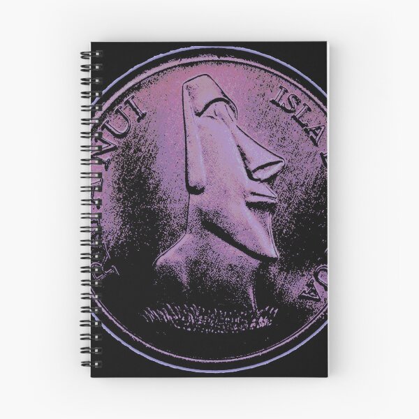 Item preview, Easter Island Head 2000 peso coin blue designed and sold by Hammered Time.