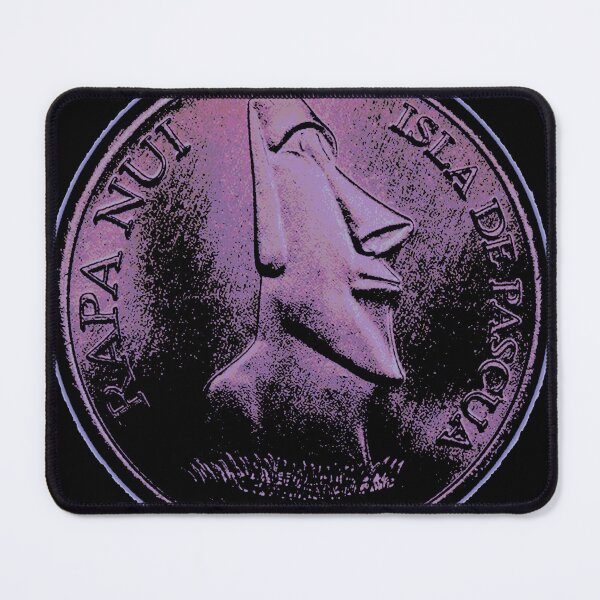 Item preview, Easter Island Head 2000 peso coin blue designed and sold by Hammered Time.