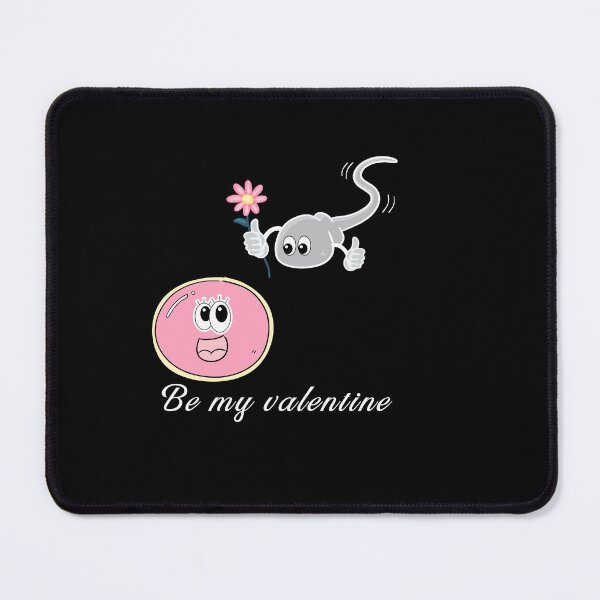 Item preview, Sperm cell looking for his valentine egg optimistic sperm cell with flower for ivf designed and sold by Lady-Frost.