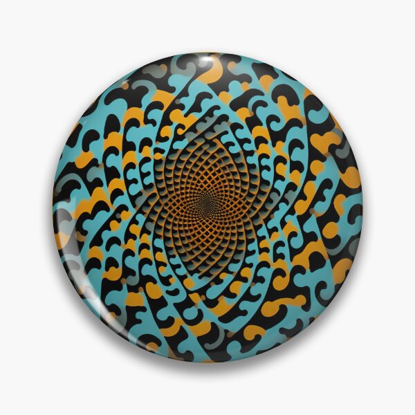 Item preview, Geometric ornament in hypnotic style. Gold hypnotic pattern. designed and sold by Patternomania.