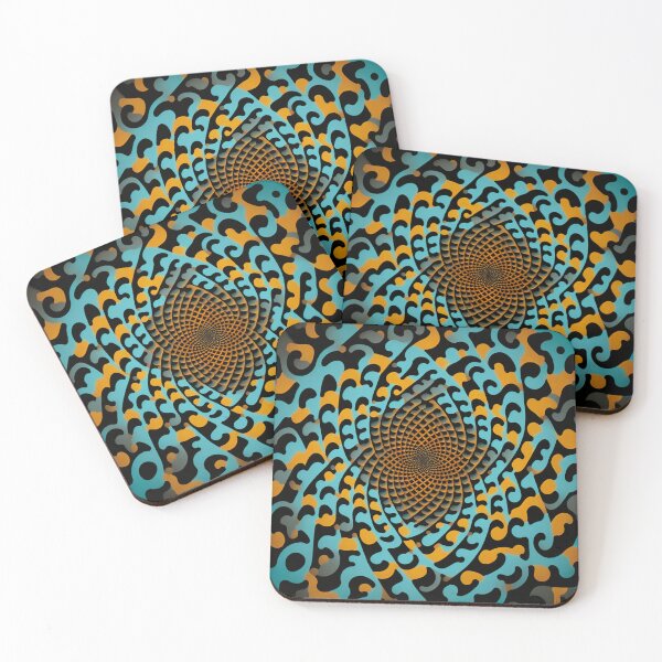 Item preview, Geometric ornament in hypnotic style. Gold hypnotic pattern. designed and sold by Patternomania.